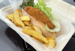 フィッシュフライサンド+ポテトフライ+ドリンクセット